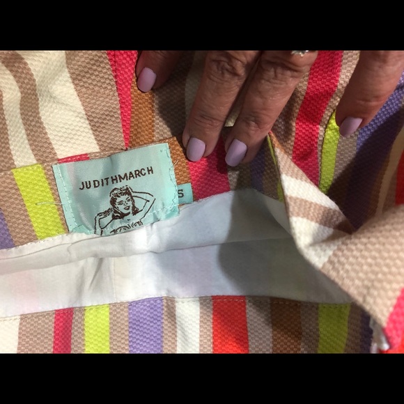Judith March Multi-Color Striped Shorts Size Small - Picture 4 of 6